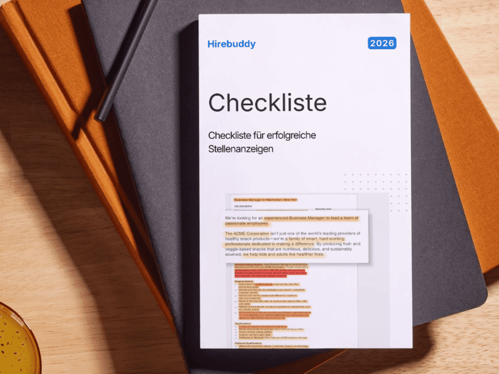 Bild von der Checkliste